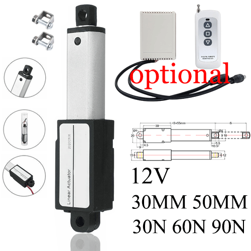 Micro Linear Actuator 30mm 50mm  60N High Speed 30mm/s Linearantrieb Robotics VR - Bild 1 von 22