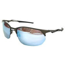 Oakley Sunglasses Wire Tap 2.0 OO4145-0660 Satin Lead w/ Prizm Deep Water Lenses