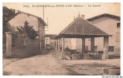 Carte Postale Ancienne CPA 69 – Saint Germain Au Mont D'Or – Gare PLM Intérieure – 1900