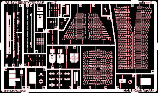 Eduard Accessories 35340 - 1:35 Leopard 2 A5 Bundeswehr Photo Etch Set