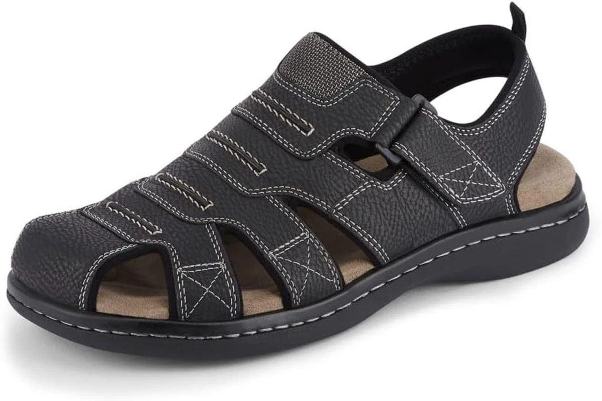 Searose Fisherman Mens Sandals Outdoor Comfort Memory Foam Sandals for Men