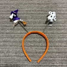 Snoopy Halloween Headband Felt Orange Ghost Design Novelty Accessory