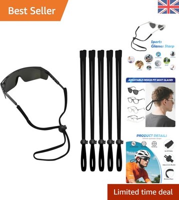 Reisefreundlicher verstellbarer Brillenhalter für Sportbrillen - 6 Packungen enthalten