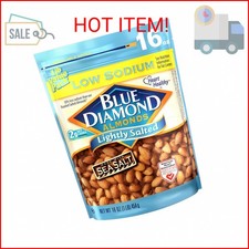 Blue Diamond Almonds Low Sodium Lightly Salted Snack Nuts, 16 Oz Resealable Bag