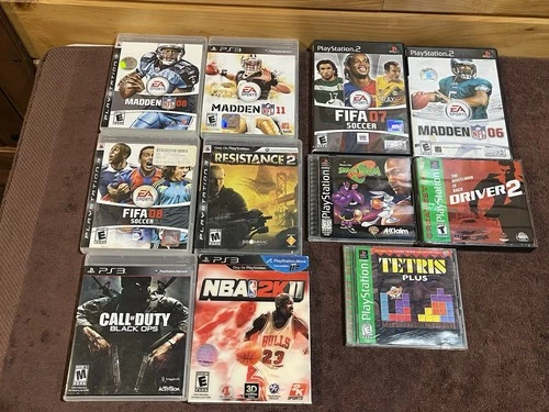Random Mixed Lot Of Video Games - Ps1, Ps2, PS3, 11 Games Tested