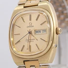 *Vintage 1977* OMEGA Seamaster Cal.1345 Quartz Push Crown Gold Day/Date Men's TV