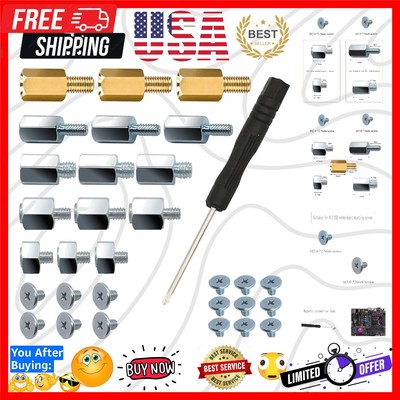 PCIe NVMe M.2 SSD Mounting Screws Kit for Asus Gigabyte ASRock Msi Motherboar...
