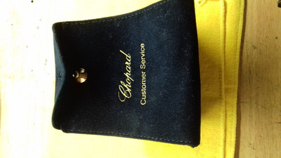 Chopard -Uhr und Schmuck - Samt-Tasche /blau
