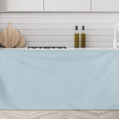 Schrankvorhang Staubdichter Küchenvorhang (130x70cm Grau) - Bild 1 von 4