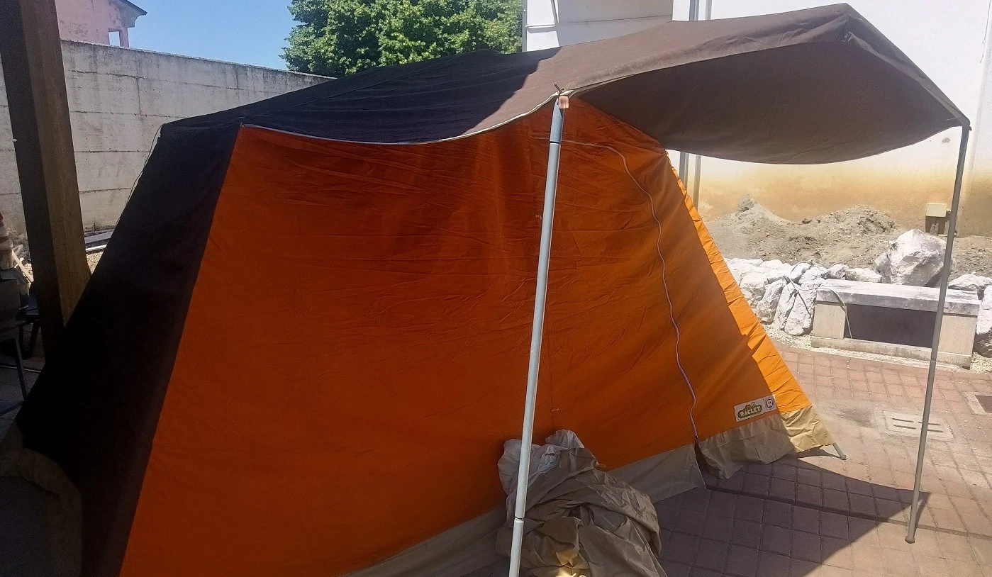 LARGE CAMPING TENT RACKLET 380 X 220 X H195 (France) Vintage