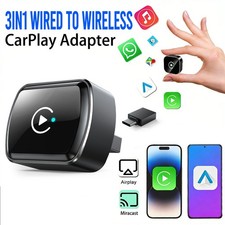 3-IN-1 Wireless CarPlay Adapter  Android Auto Wireless Adapter Plug  Play USB