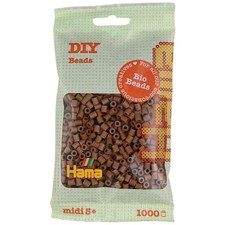 [190-76] Hama Perles à repasser Bio midi, sachet, nougat
