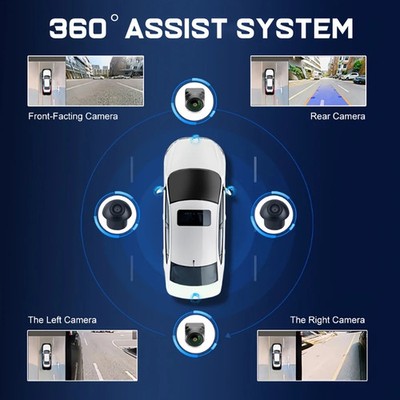 Car AHD Parking Camera Set 3D 360° View Panoramic View System Night Vision 4PCS