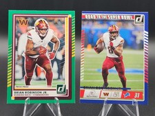 2025 Donruss Brian Robinson Jr Green Press Proof & Road to Super Bowl Commanders