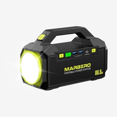 MARBERO Portable Power Station 88.8Wh Camping Portable Charger with Flashligh...