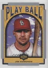 2004 Upper Deck Play Ball Die-Cut Red/Die-Cut 49/175 Jim Edmonds #53 0t2