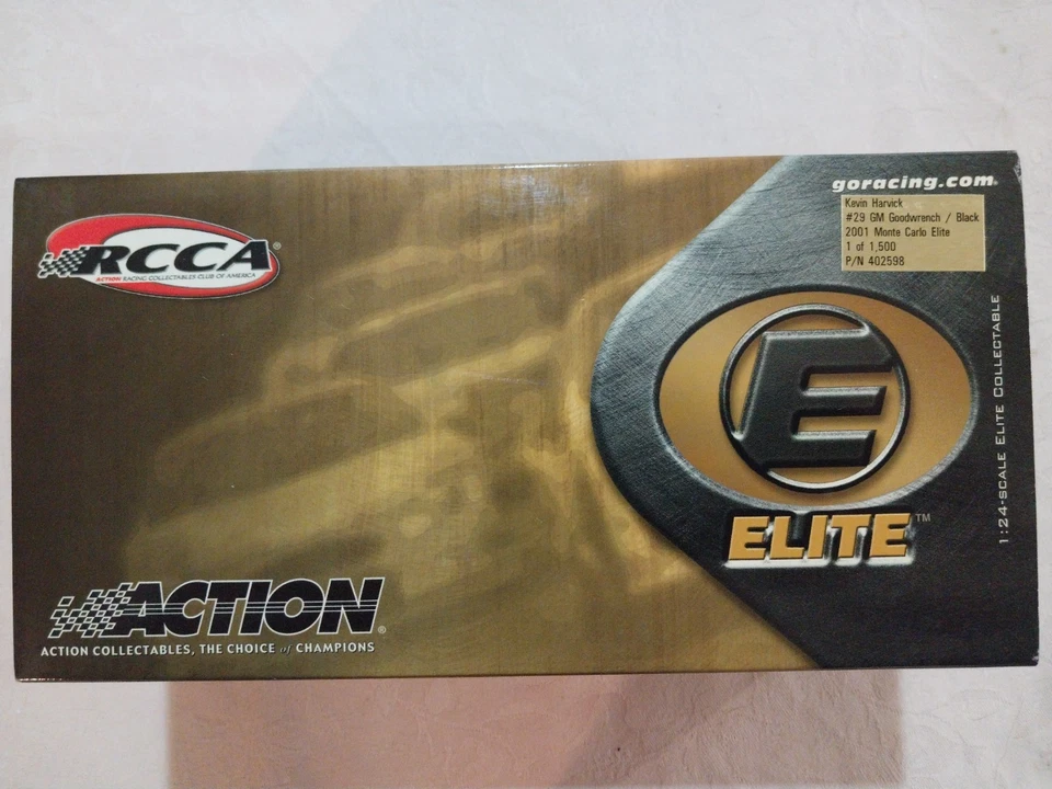 Kevin Harvick 2001 #29 GM Goodwrench BLACK 1/24 ELITE FIRST WIN  ROOKIE !!! - Image 4 of 4