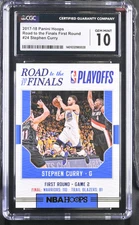Stephen Curry GS Warriors NBA 2017 Panini Hoops Road To The Finals CGC 10