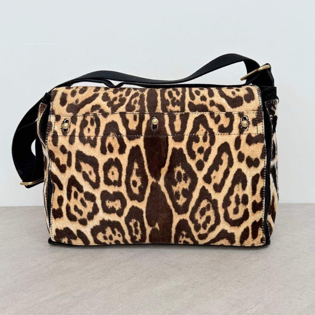 Yves saint Laurent Leopard Pony Hair Shoulder Bag 2000s Vintage Used Japan thumbnail 4