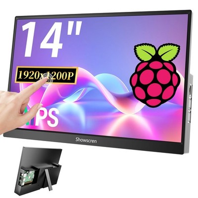 Showscren 14inch Touchscreen Monitor for Raspberry Pi 5/4B/3B+/3B Screen, IPS...