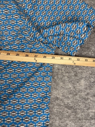 Ariat Shirt Mens 3XL Blue Aztec Print Abraham Short Sleeve Button Down Western - Picture 4 of 7