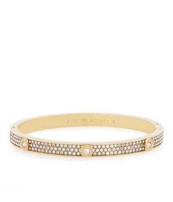 Henri Bendel Miss Bendel Pave Bangle Bracelet
