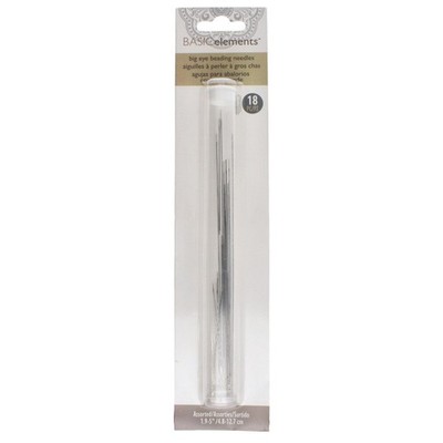 Beading Needles Big Eye 18 piece Assortment 5 sizes (1.75 '' to 5 '')