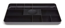 TRU RED STAPLES TR55350 13-COMPARTMENT PLASTIC DRAWER ORGANIZER - BLACK
