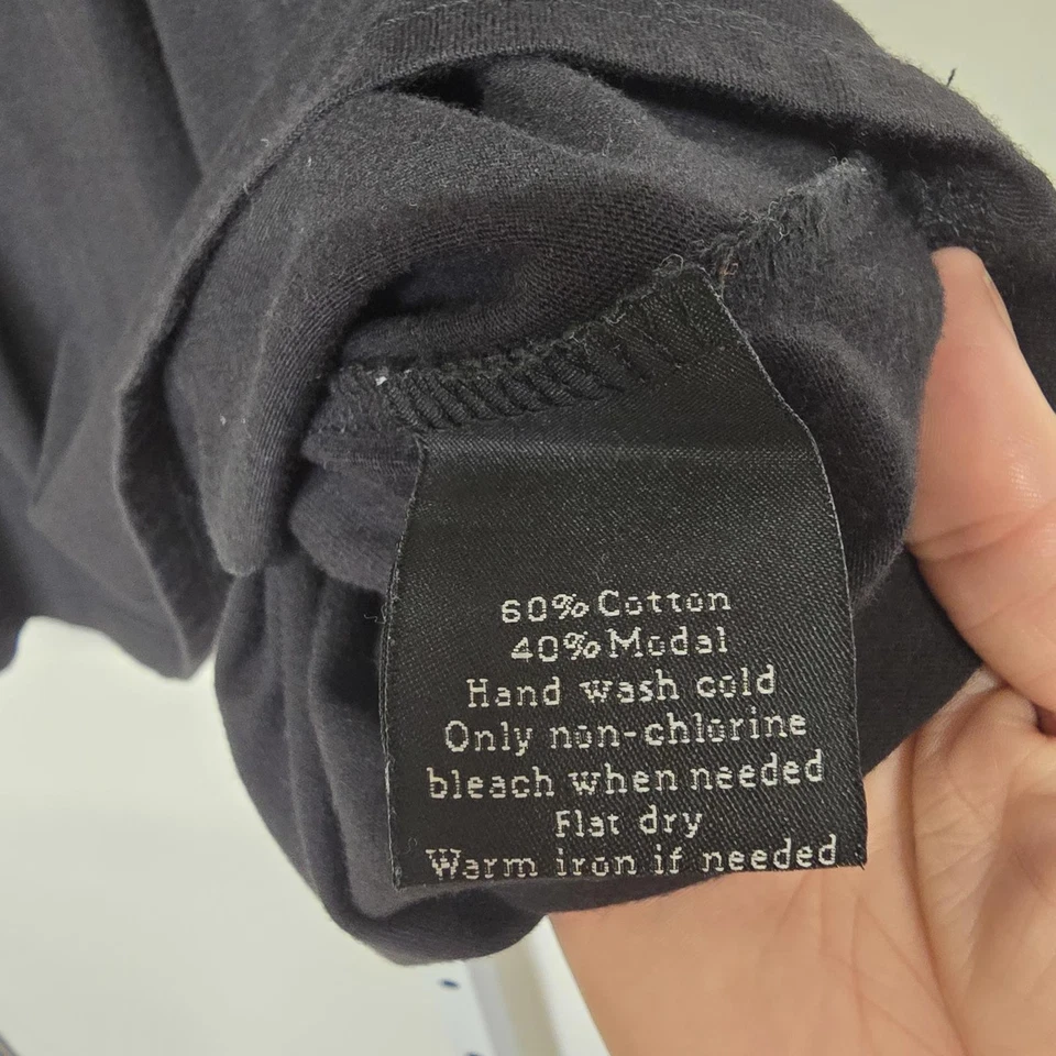 Rock & Republic Black Sleeveless Knit Tee with Macrame Detail XL - Image 3 of 4