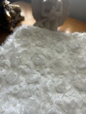 Vtg Capelet BRIDAL Shrug Shawl Wrap Wedding Cape Coat Off White Ivory