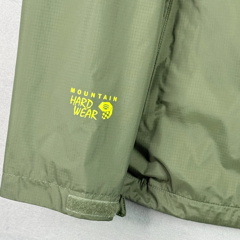 Jaqueta Mountain Hardwear Finder Masculina 2XL Verde Impermeável Casaco de Chuva Malha Forrada - Imagem 2 de 4