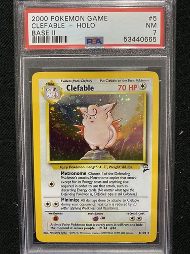 Clefable graded PSA 7 for sale on eBay