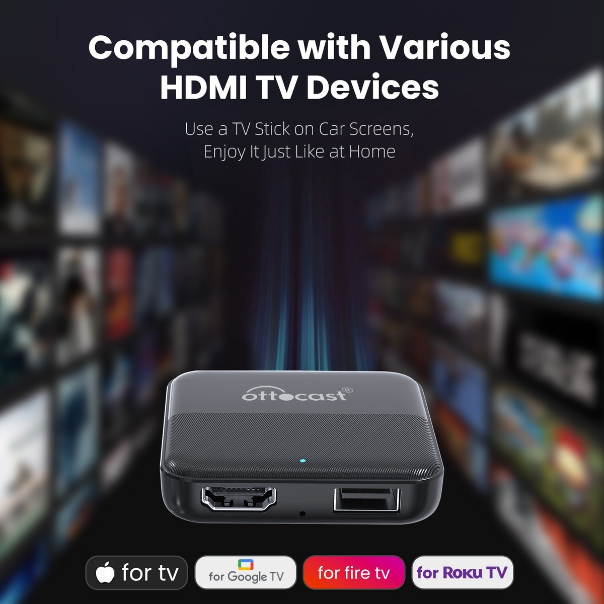 Ottocast Express Car TV Mate Max 2K HDMI Multimedia Player