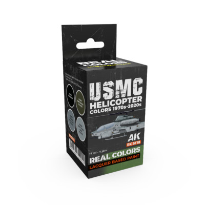 AK Interactive Real Colors USMC Helicopter Colors 1970s-today Set (Set of 4)