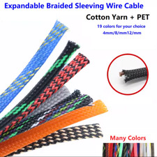 Expandable Braided Cable Sleeving Harness Marine Auto Sheathing 4mm 8mm 12mm
