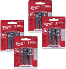 MILWAUKEE ELEC TOOL 48-32-5033 3 Piece 1/4" He x Adapter Set (4)