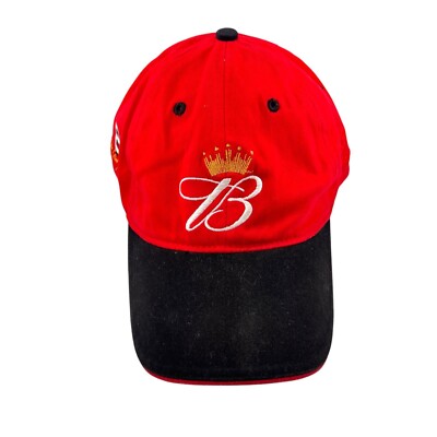 Dale Earnhardt Jr Embroidered Hat Cap Red Budweiser Racing Chase Authentics OSFM