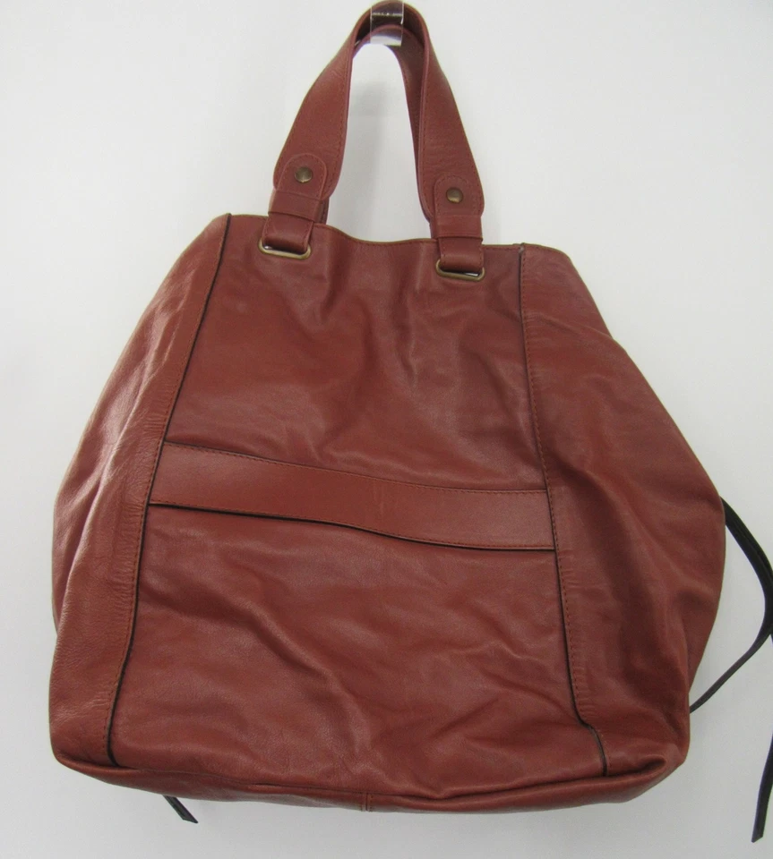 Bolso de hombro Gerard Darel de cuero marrón con detalle de cremallera con flecos negros Foto 2 de 4