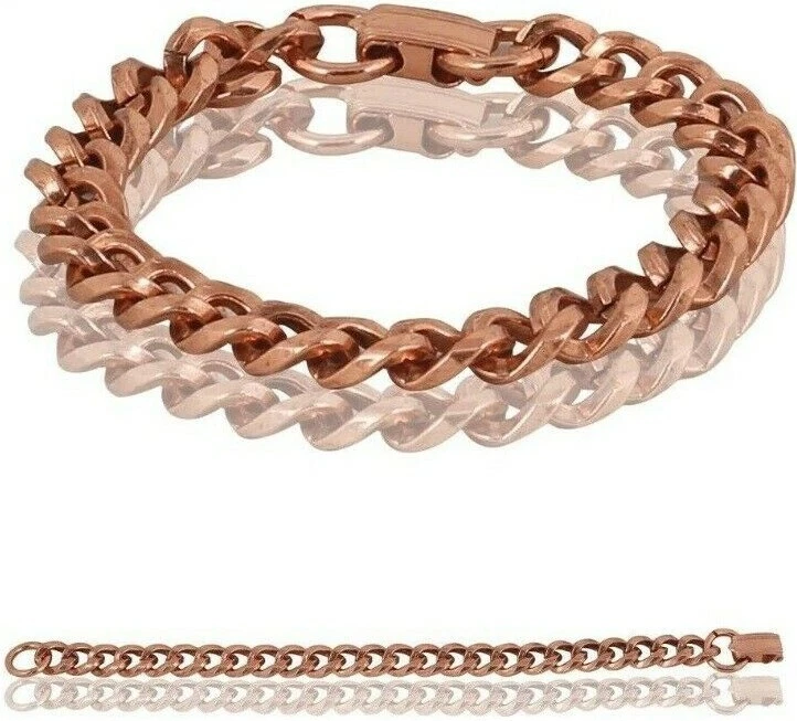 Copper cuban deals link bracelet