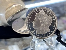 1 oz .999 Fine Silver Round any Mint Morgan Dollar Inspired Round in flip 76.44 per troy oz