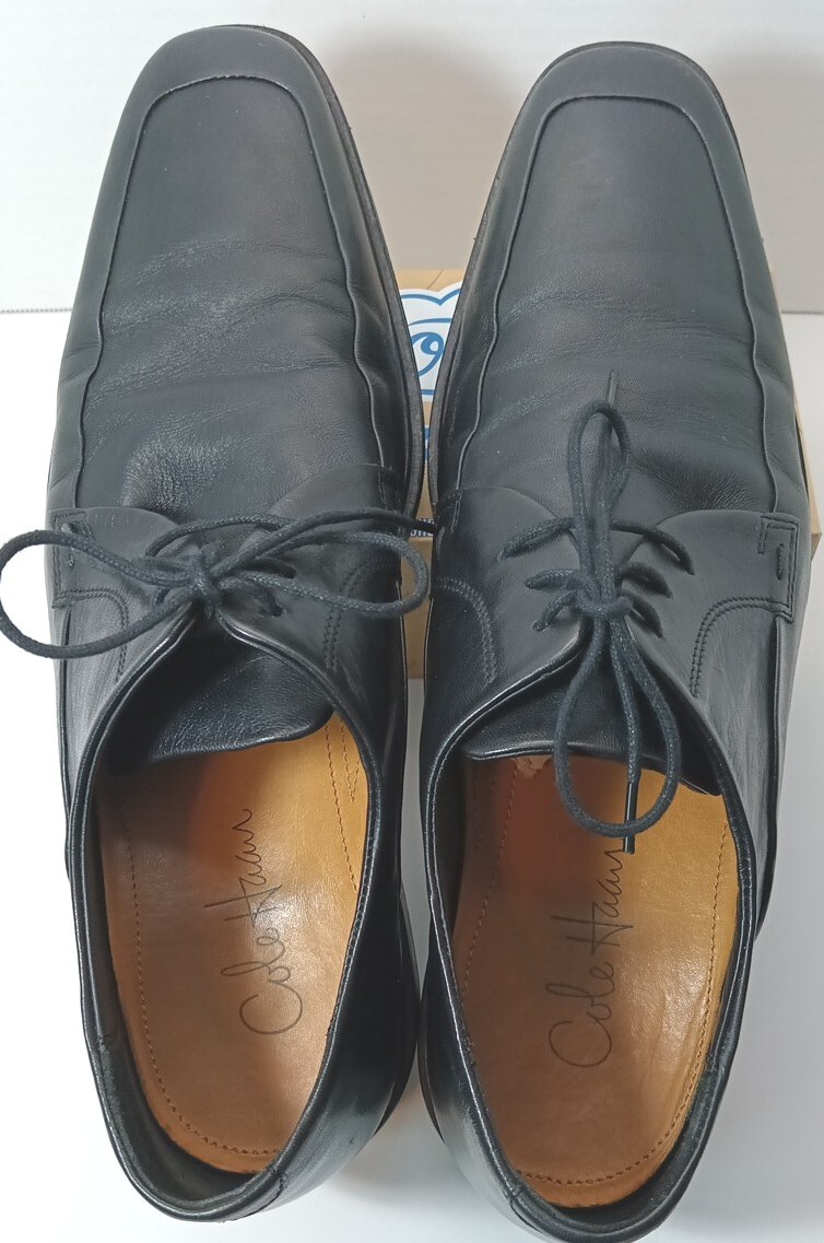 Cole Haan C05555 Men Derby Oxfords Shoes Black Leather Lace‎ Up Size 11.5 Medium Cole Haan Derby Men main image 3