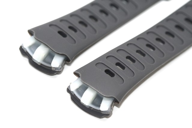 NIKE TRIAX SPEED 10 SUPER GRAY REPLACEMENT RUBBER WATCH BAND WR0081 for
