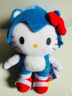 Hello Kitty Sonic the Hedgehog Collaboration Super Jumbo Special Plush Toy