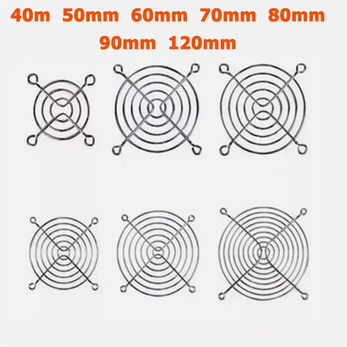 4CM-12CM Fan Protection Net Dust-proof Iron Mesh Cover Metal Heat Sink 40-120mm