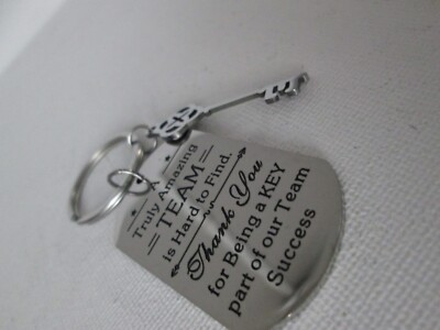 THANK YOU FOR BEING A KEY PART OF OUR TEAM SUCCESS METAL KEYCHAIN