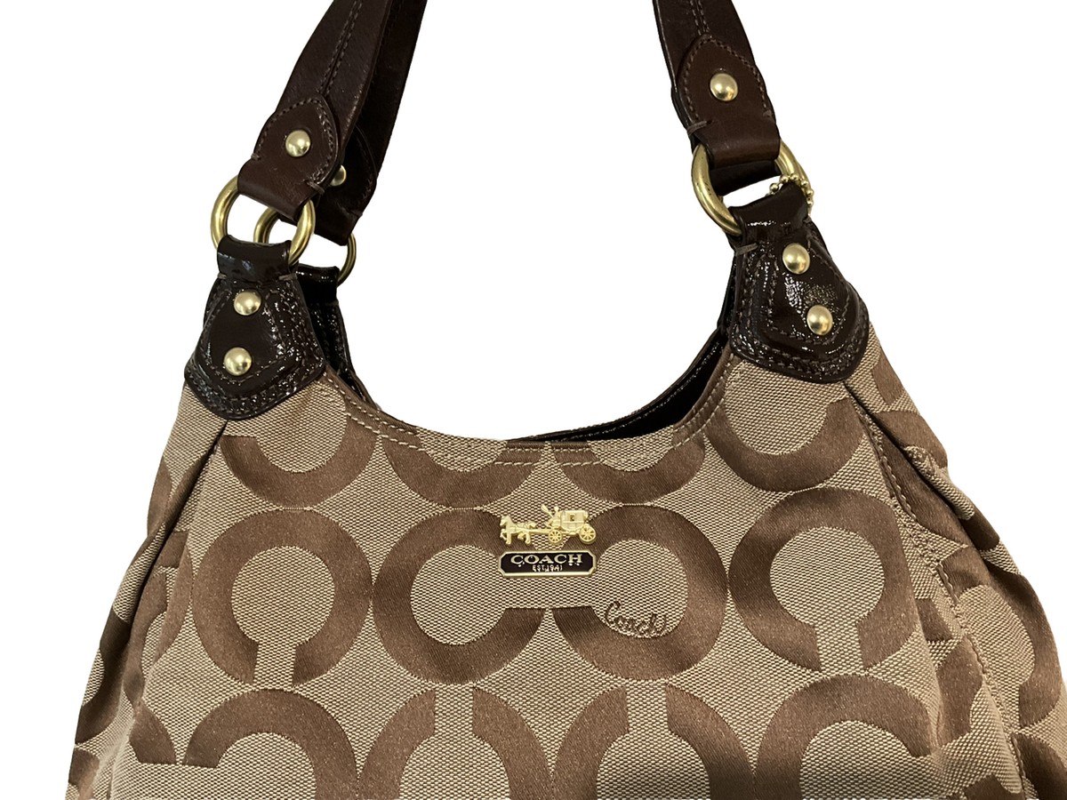 バッグ 2061 Coach Hobo Op Art Shoulder Bag 2061 Coach Hobo Op Art Shoulder Bag