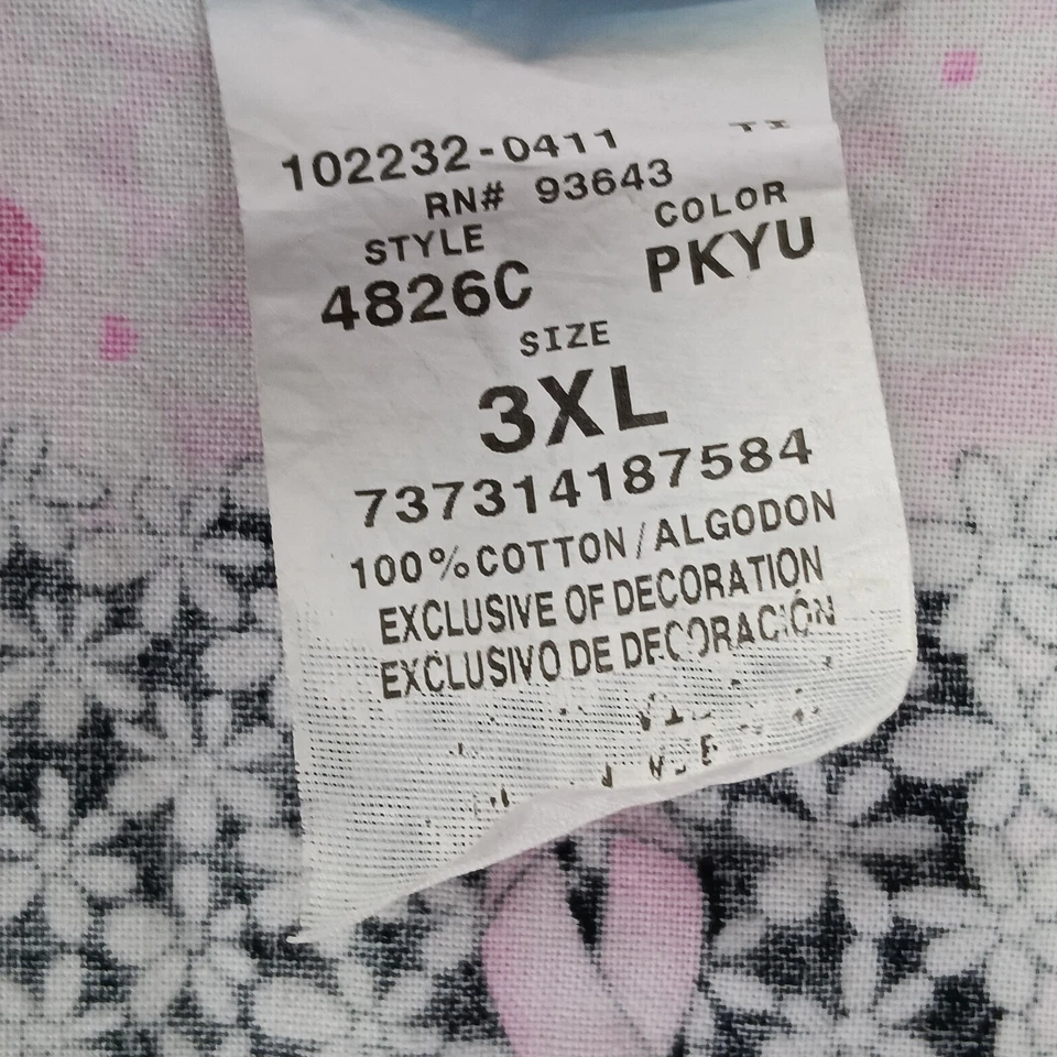 Blusa Médica Médica para Mujer 3XL Rosa Cáncer de Mama Cinta Empalme Cuello en V Foto 4 de 4