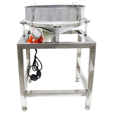 110V Stainless Steel Shaker 19.68" with 40&100mesh Screens Deck Vibrating Screen