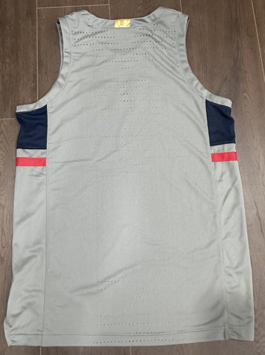 UConn Huskies Men's Basketball 2019-20 Game Team Issued Blank Jersey Sz 48 Grey - Picture 2 of 3