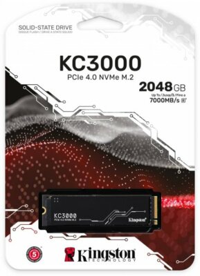 Kingston KC3000 2TB PCIe 4.0 NVMe M.2 2280 SSD SKC3000D/2048G